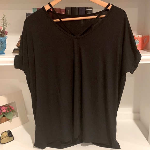 Lauren Moshi black top #201 - Picture 3 of 12